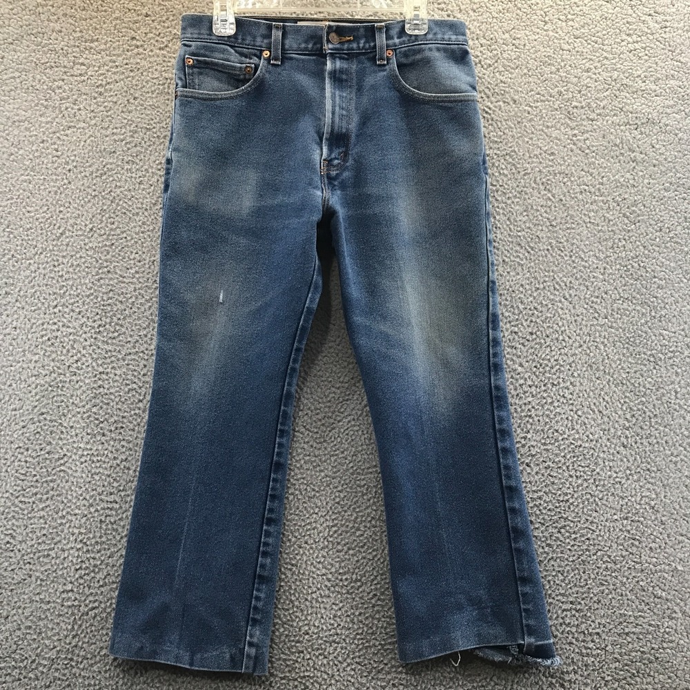 Levis 517 Boot Cut Jeans Mens Tag Size W34XL30 but Altered to L24‎ Flaw